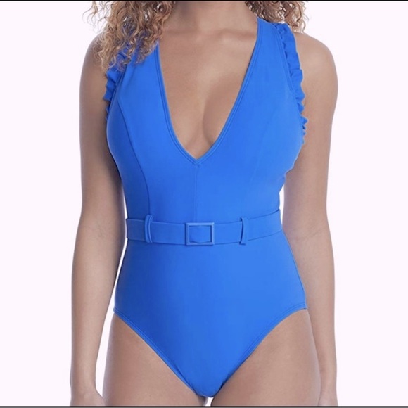 SkinnyDippers by Miraclesuit one piece Swimsuit
Jelly Beans Cinch Ruffle S, NWT - Picture 1 of 14